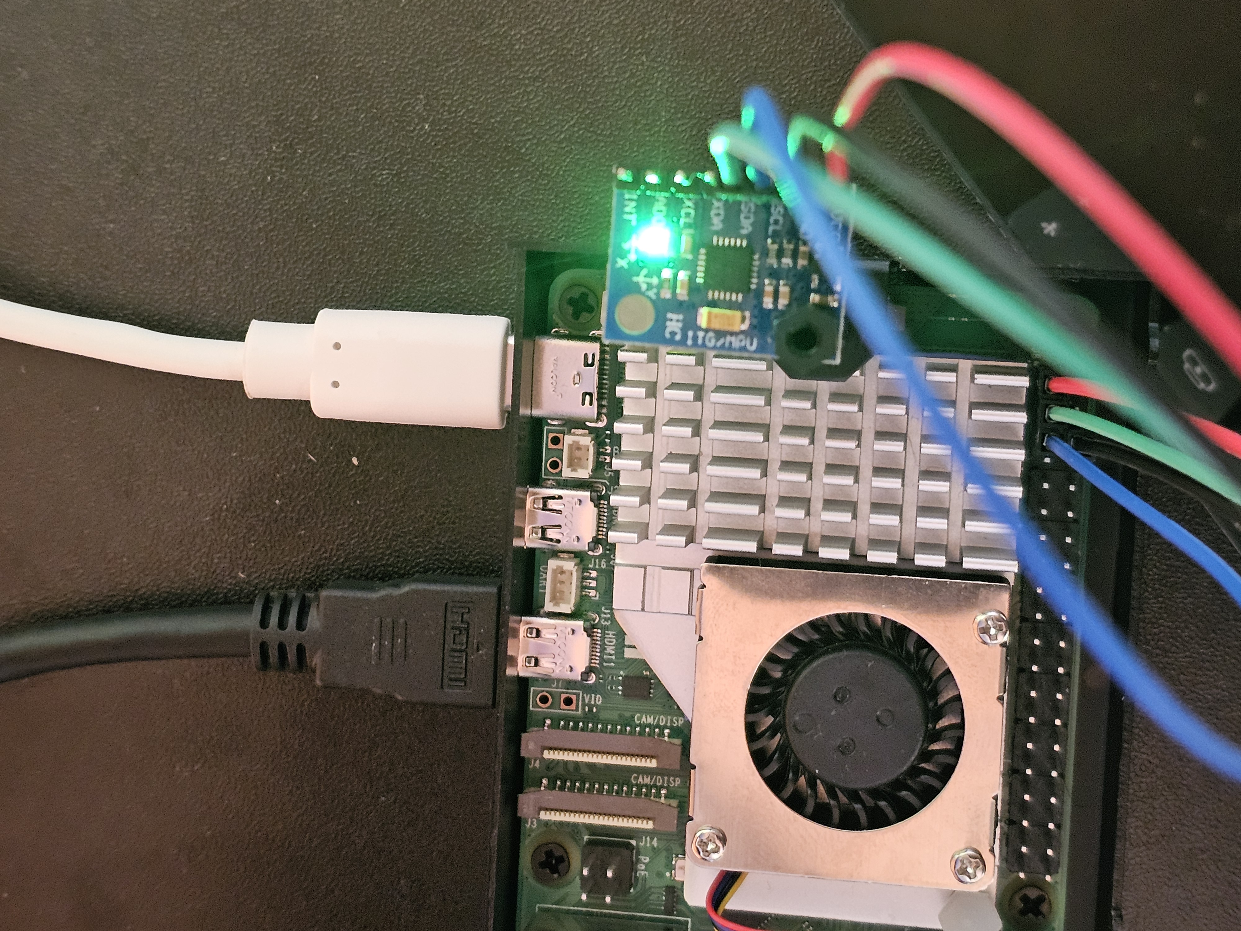 Raspberry Pi and IMU setup